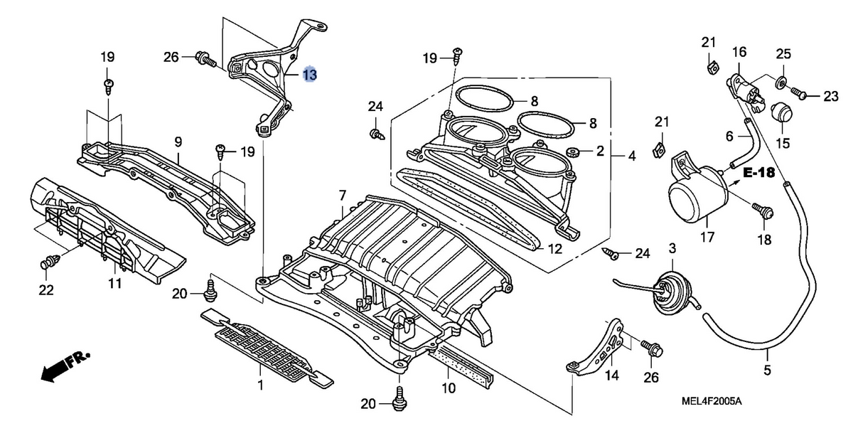 Honda OEM part 19160-MEL-D20