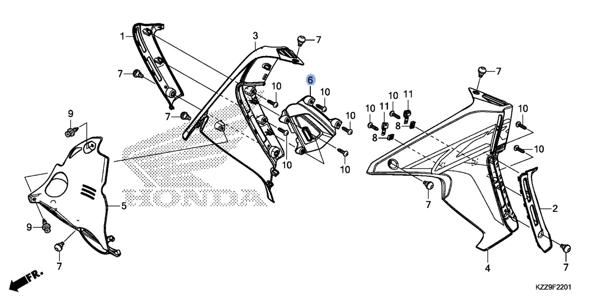 Honda OEM part 19165-KZZ-J00