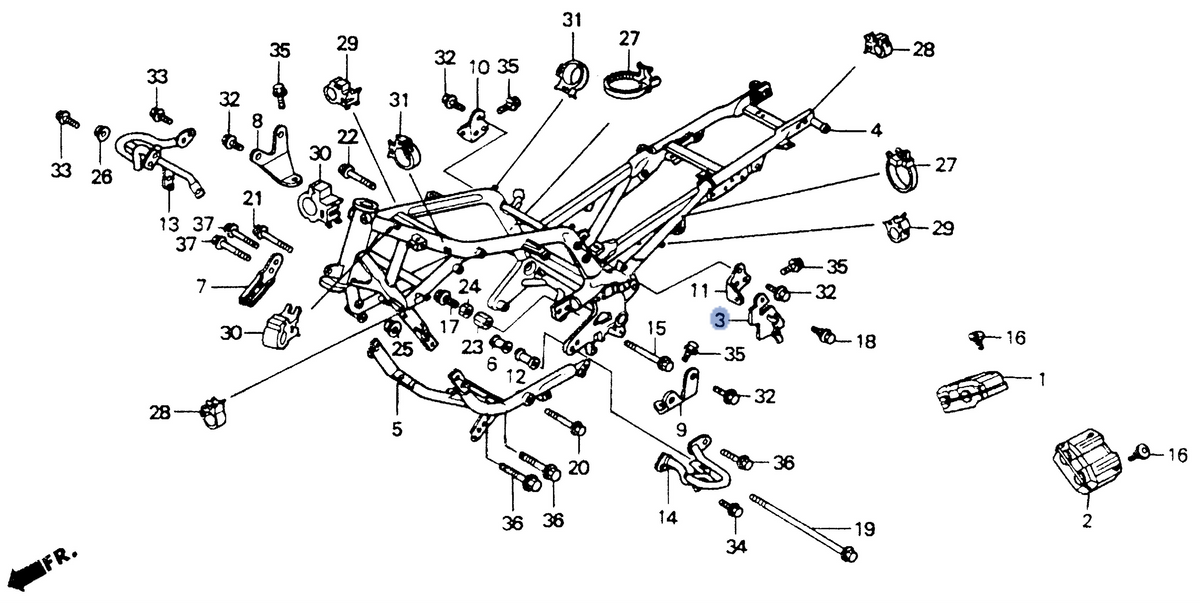 Honda OEM part 19180-MT3-000