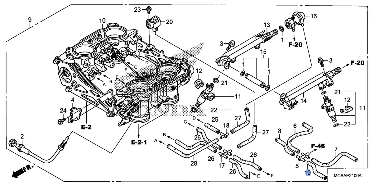 Honda OEM part 19199-MCW-L01
