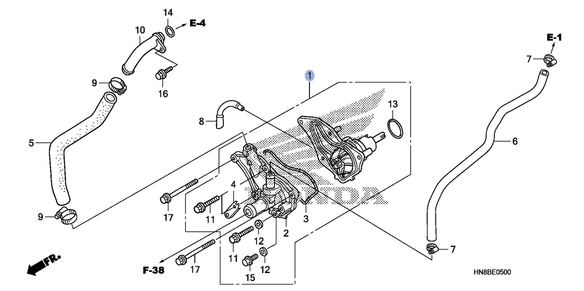 Honda OEM part 19200-HN8-A60
