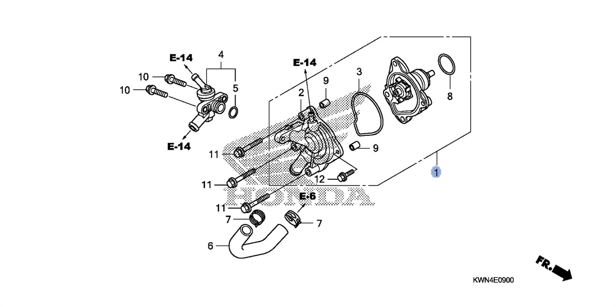 Honda OEM part 19200-KWN-901