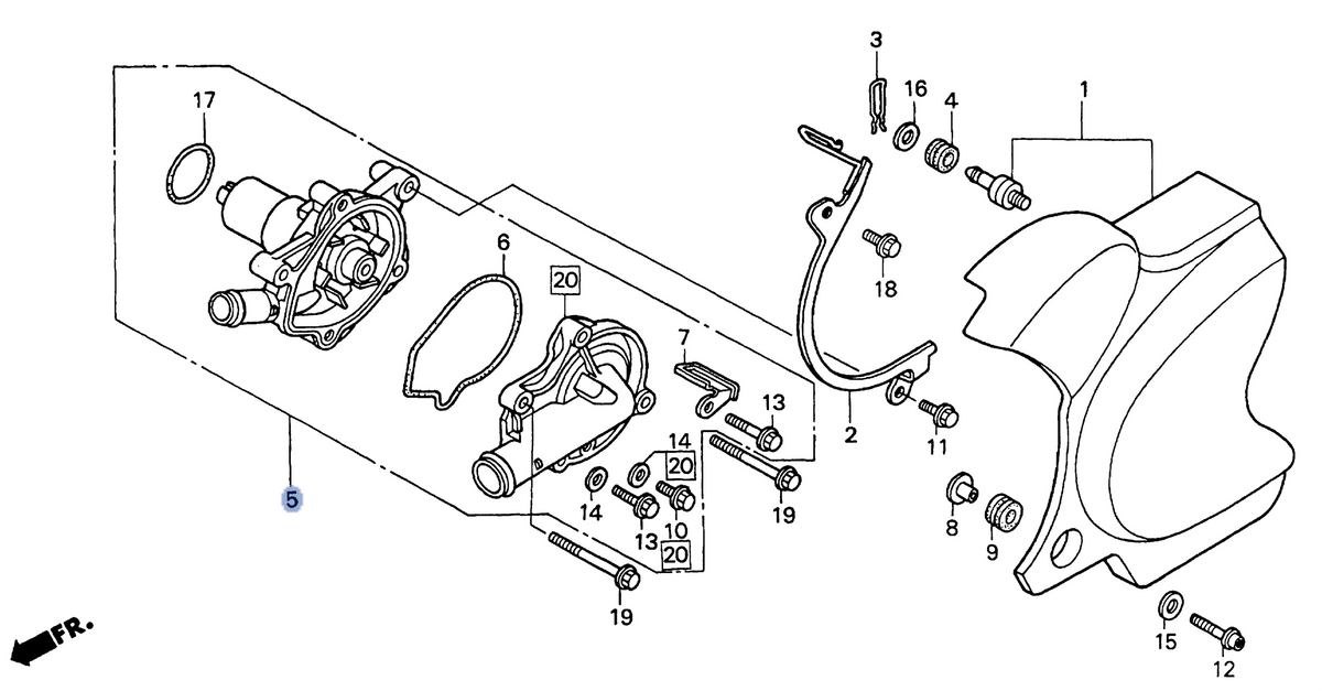 Honda OEM part 19200-MBA-710