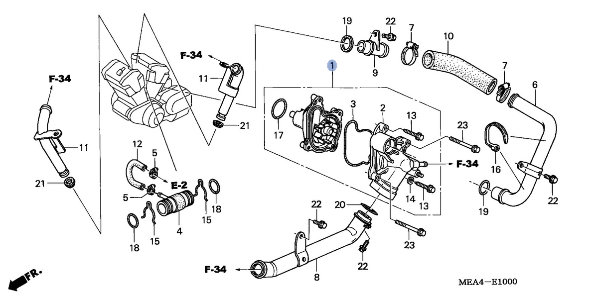 Honda OEM part 19200-MEA-670