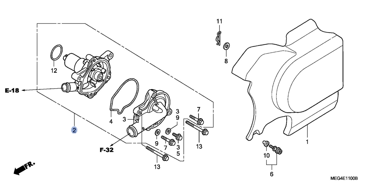 Honda OEM part 19200-MEG-000
