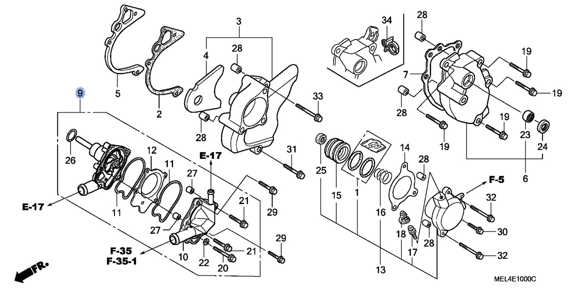Honda OEM part 19200-MEL-D20