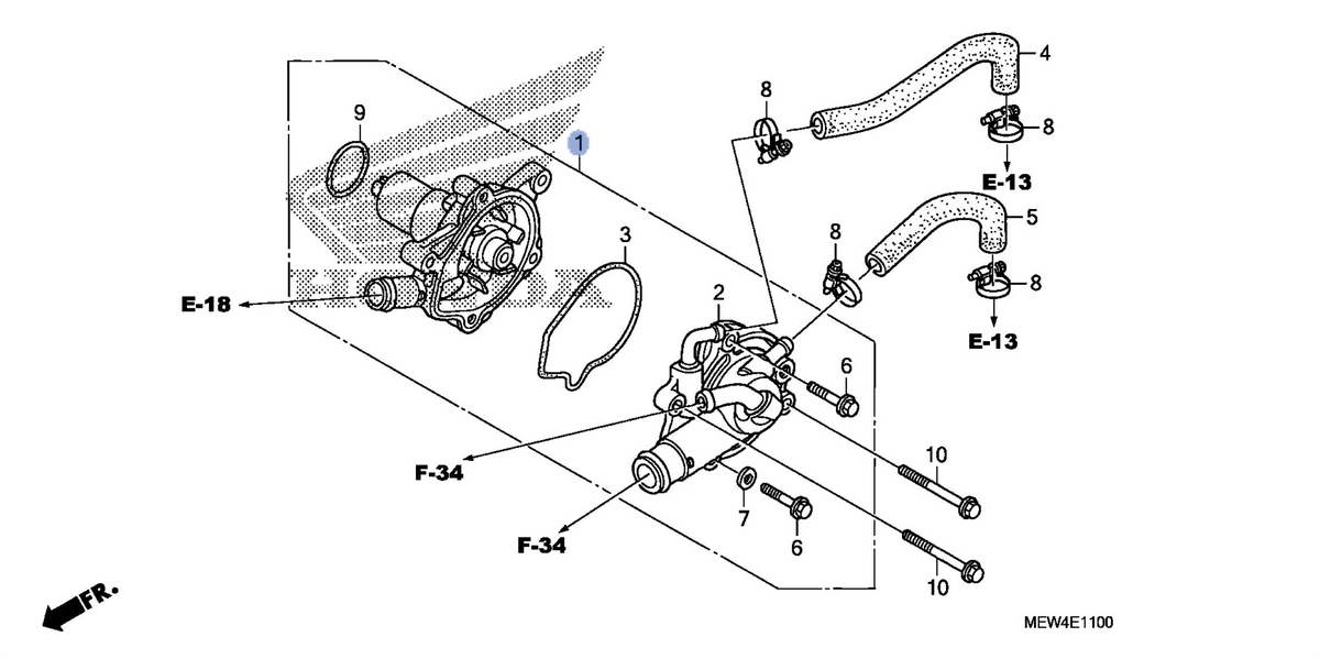 Honda OEM part 19200-MEW-920