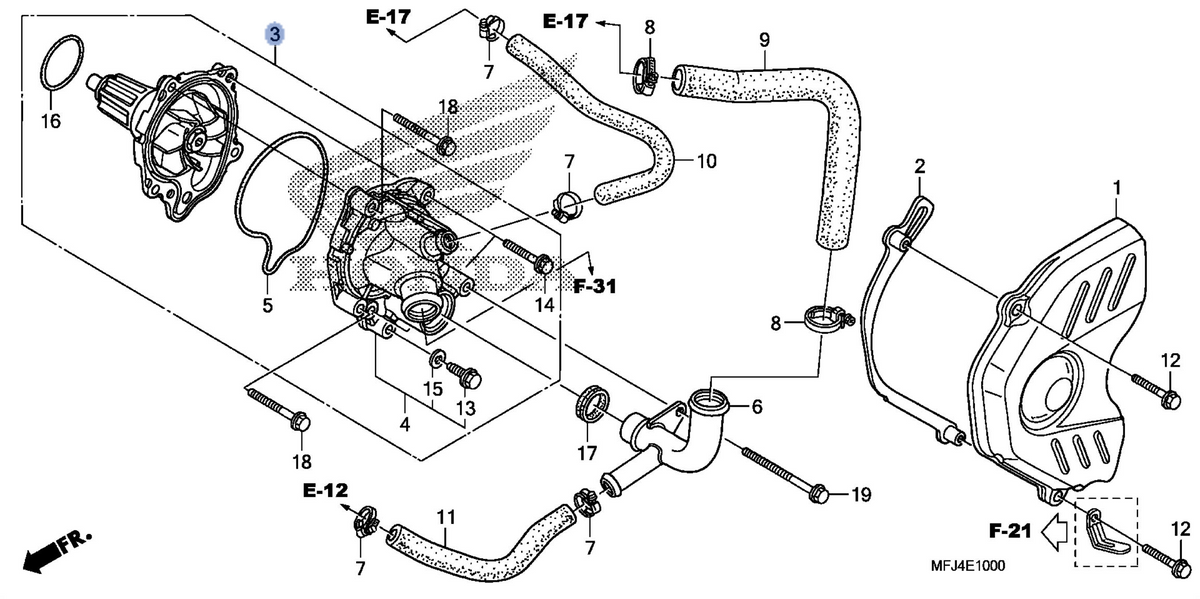 Honda OEM part 19200-MFJ-305