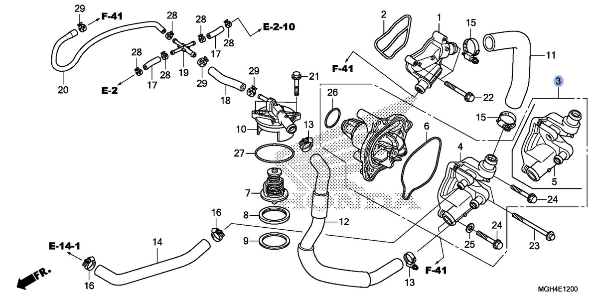 Honda OEM part 19200-MGH-640