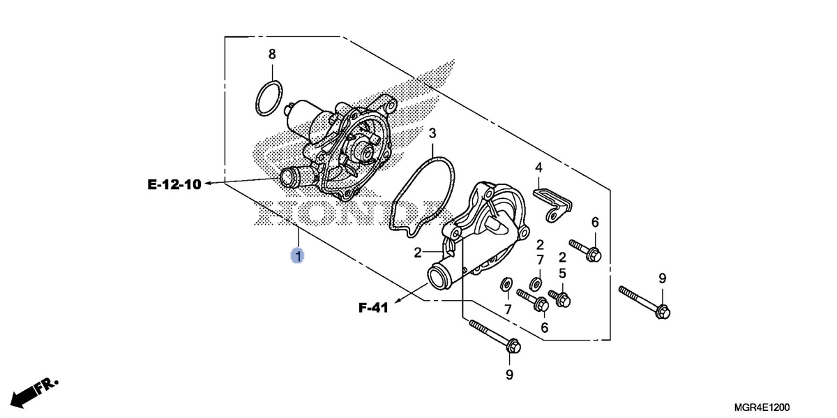 Honda OEM part 19200-MGR-670