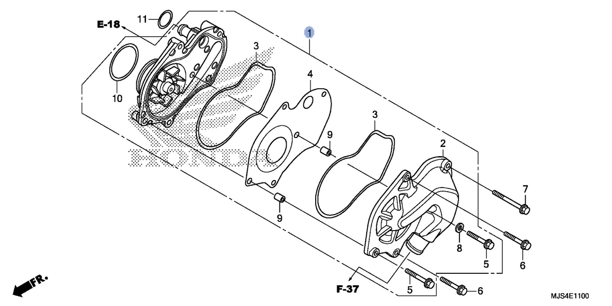 Honda OEM part 19200-MGS-D20