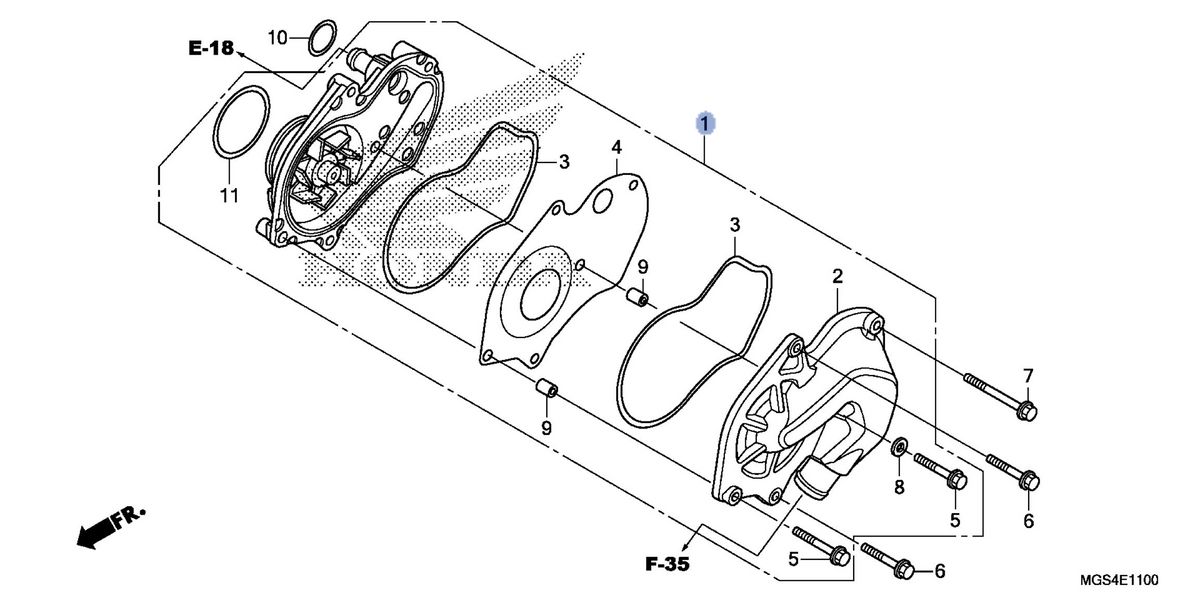Honda OEM part 19200-MGS-D30