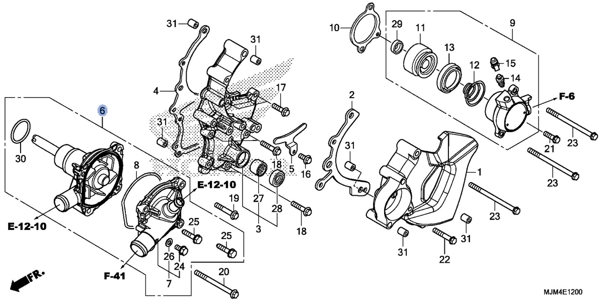 Honda OEM part 19200-MJM-D00
