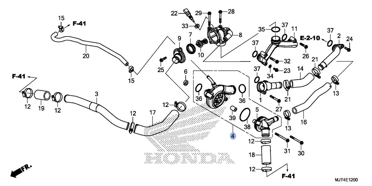 Honda OEM part 19200-MJT-E00