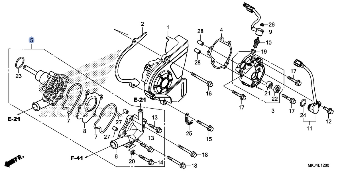 Honda OEM part 19200-MKJ-305