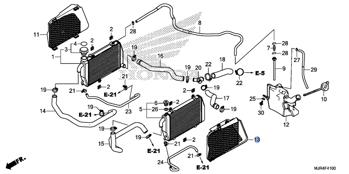 Honda OEM part 19205-MJR-670
