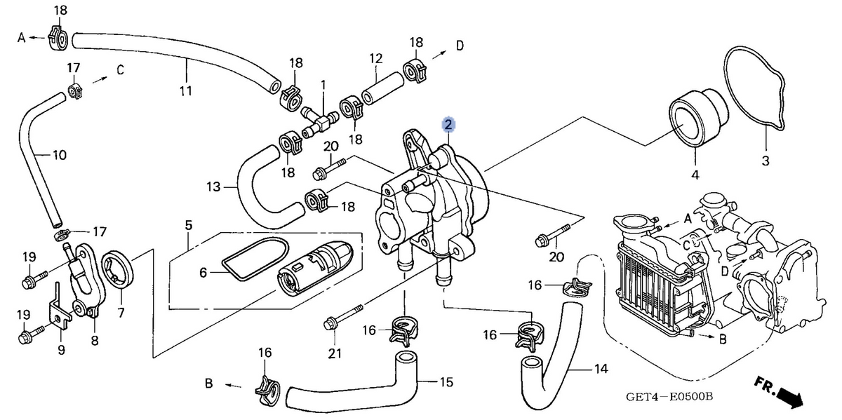 Honda OEM part 19210-GET-003