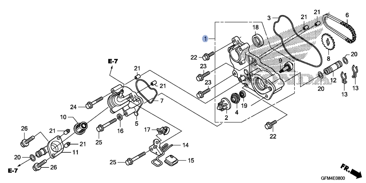 Honda OEM part 19210-GFM-890