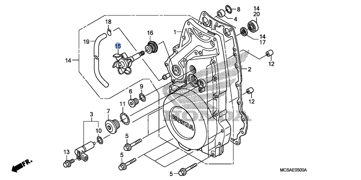 Honda OEM part 19210-MCS-000