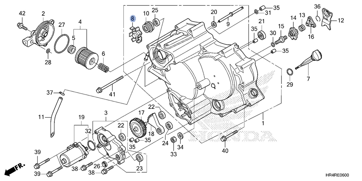 Honda OEM part 19215-HR6-B00