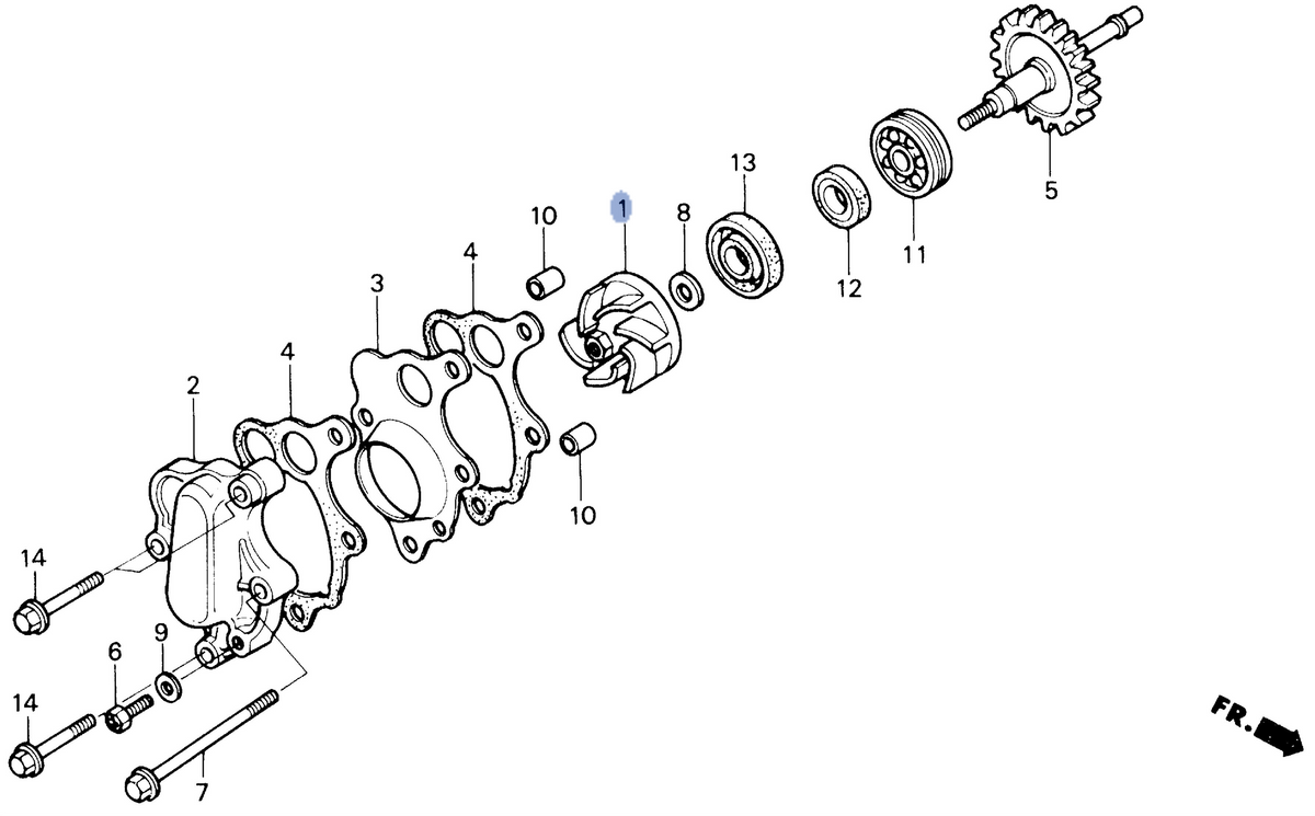 Honda OEM part 19215-KA5-690