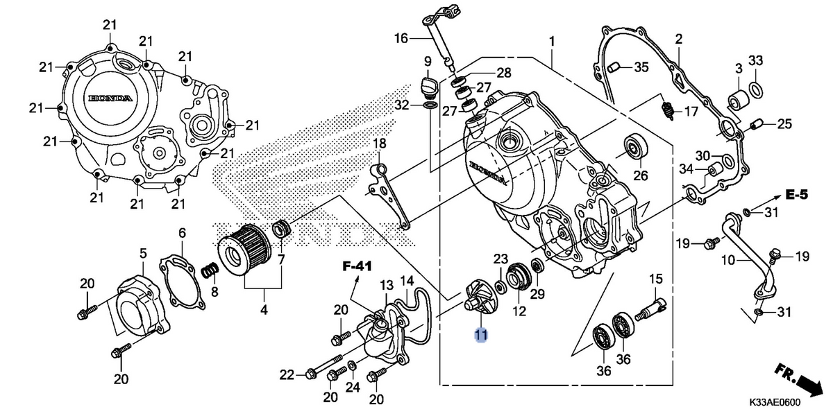 Honda OEM part 19215-KGH-900