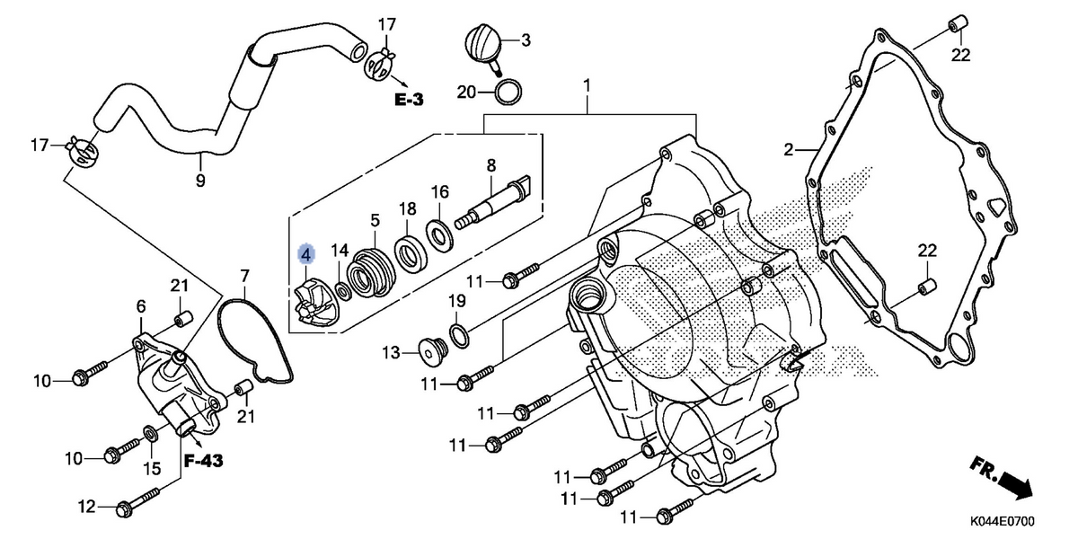Honda OEM part 19215-KTW-900