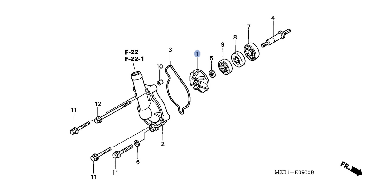 Honda OEM part 19215-MEB-670