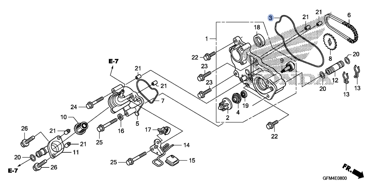 Honda OEM part 19216-GFM-970