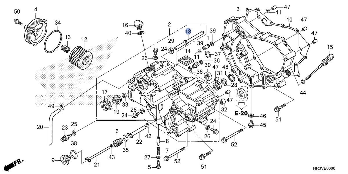 Honda OEM part 19216-HR6-MF0