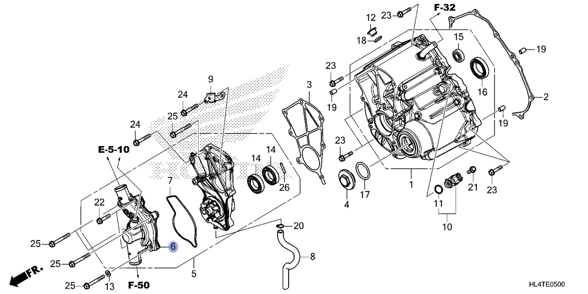 Honda OEM part 19220-HL4-B60