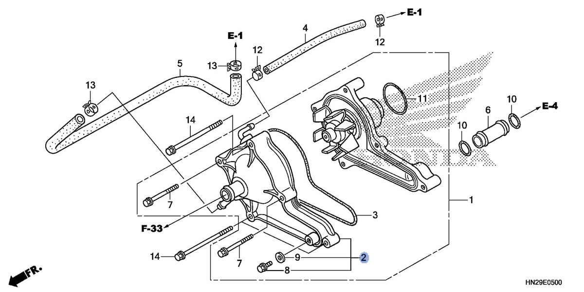 Honda OEM part 19220-HN2-000