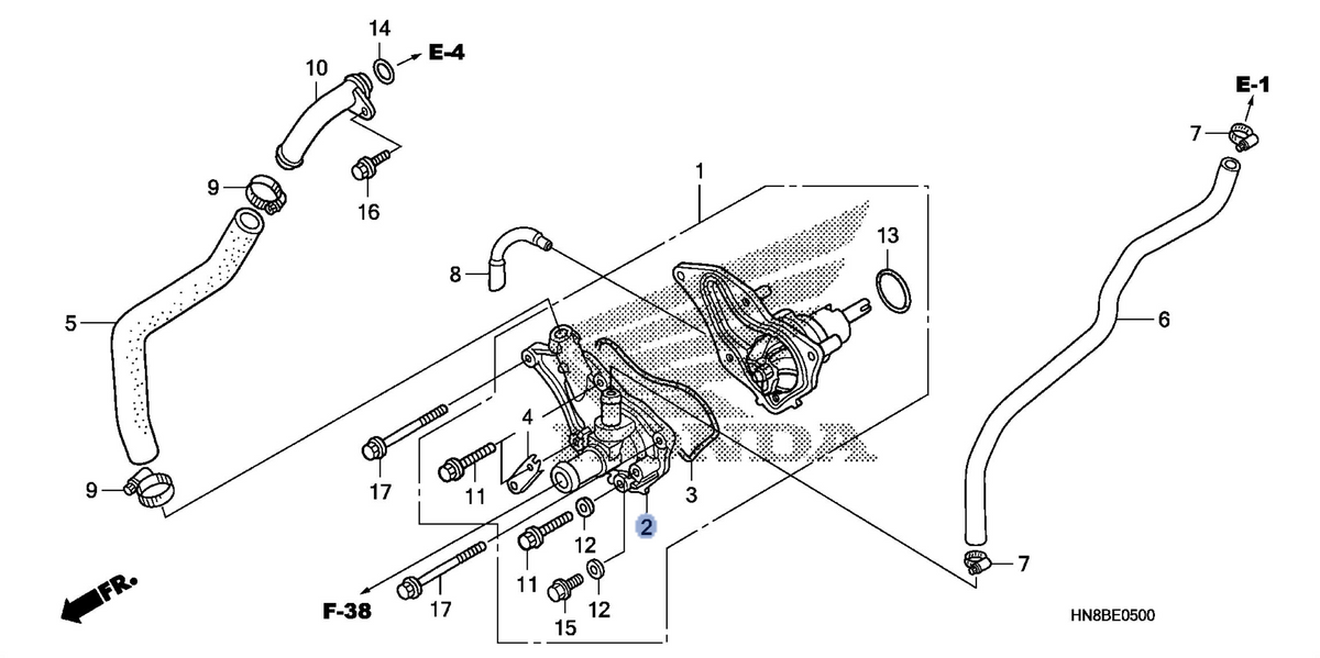 Honda OEM part 19220-HN8-A60