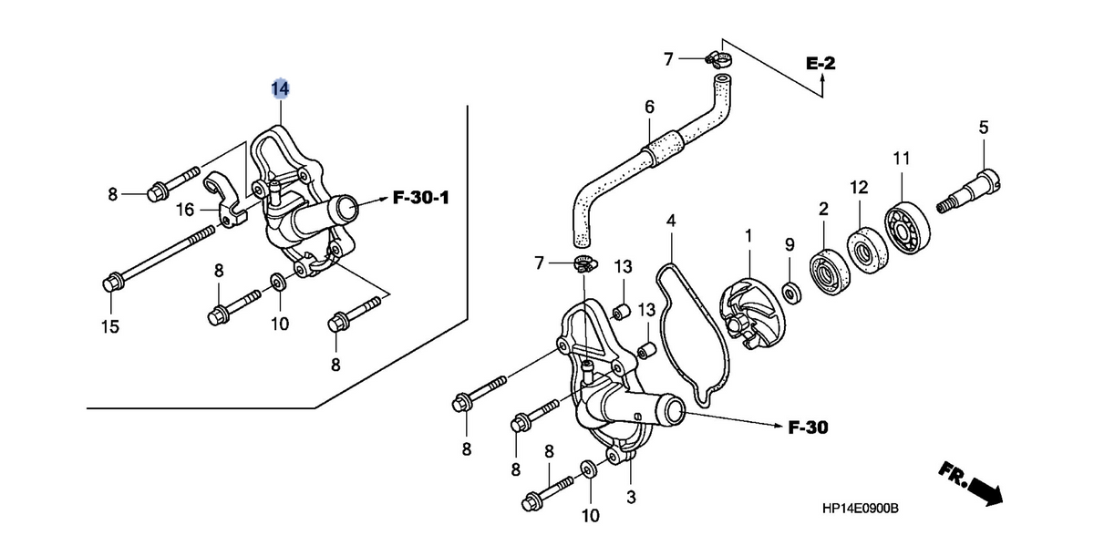 Honda OEM part 19220-HP1-600