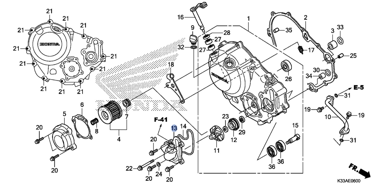 Honda OEM part 19220-K75-T50