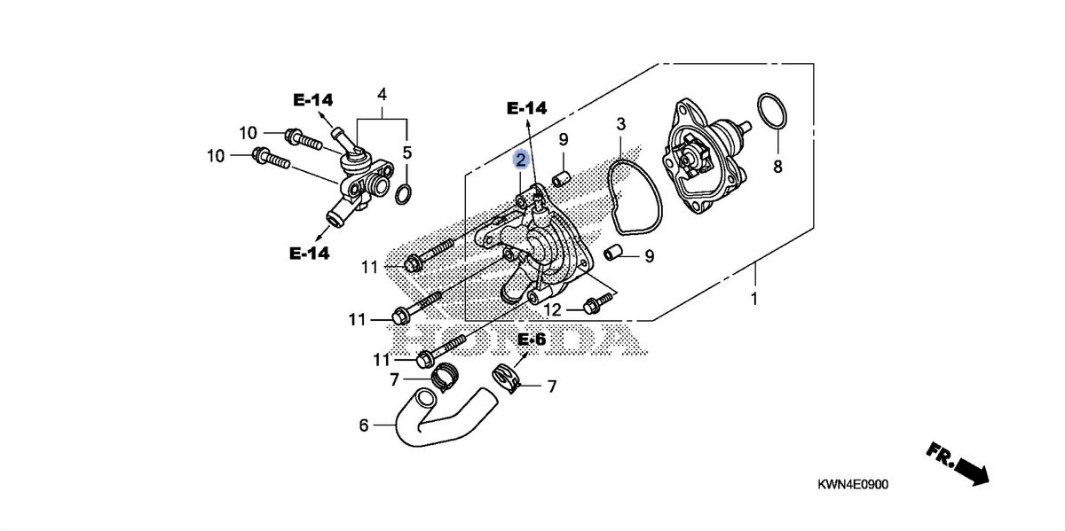 Honda OEM part 19220-KWN-900