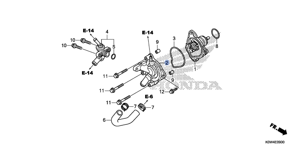 Honda OEM part 19220-KWN-901
