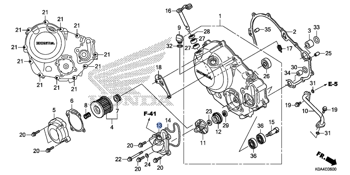 Honda OEM part 19220-KYJ-900