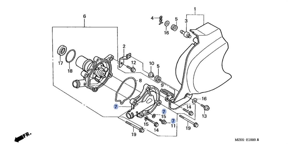 Honda OEM part 19220-MBA-600