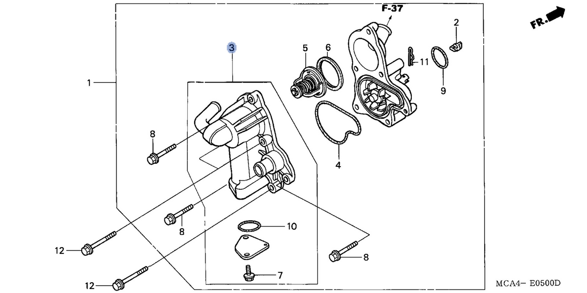 Honda OEM part 19220-MCA-300