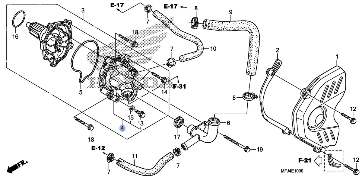 Honda OEM part 19220-MFJ-D00