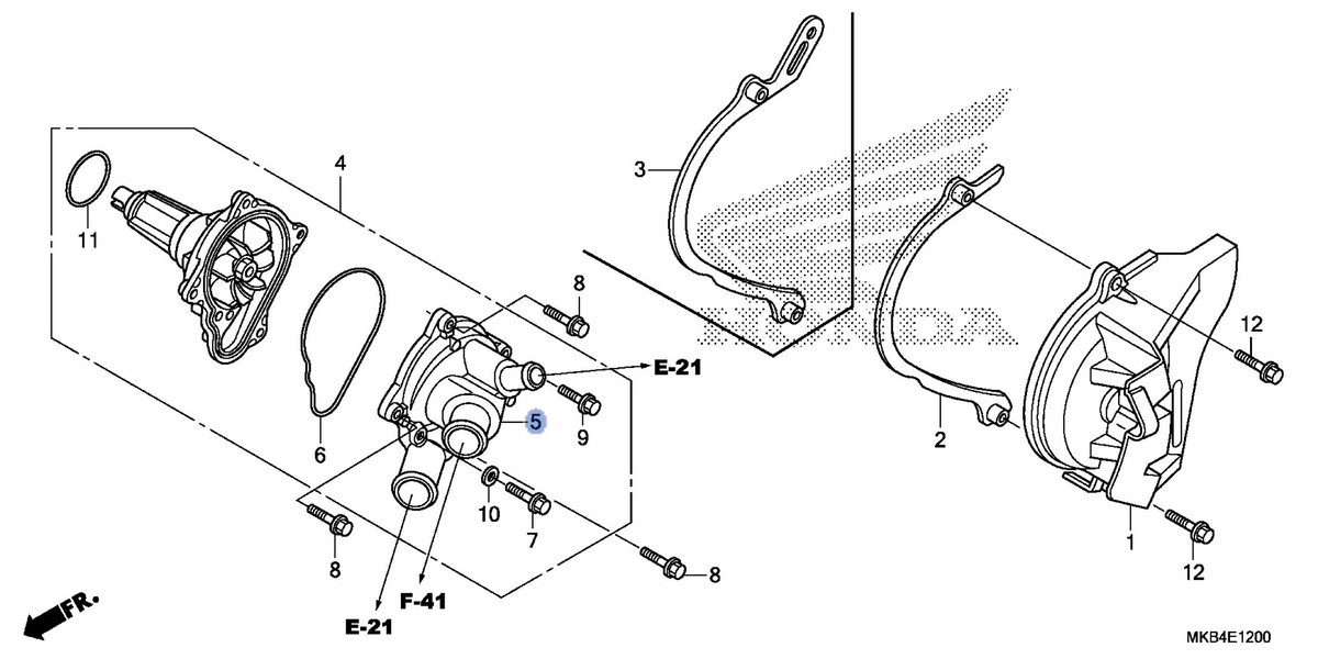 Honda OEM part 19220-MFL-010