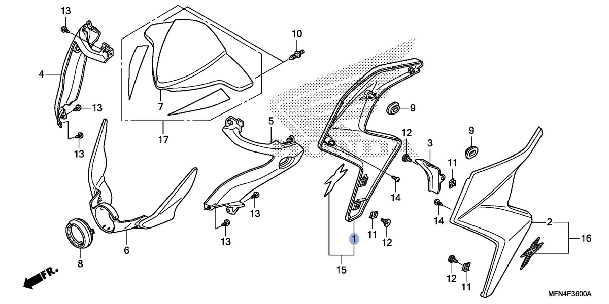 Honda OEM part 19220-MFN-L60ZC