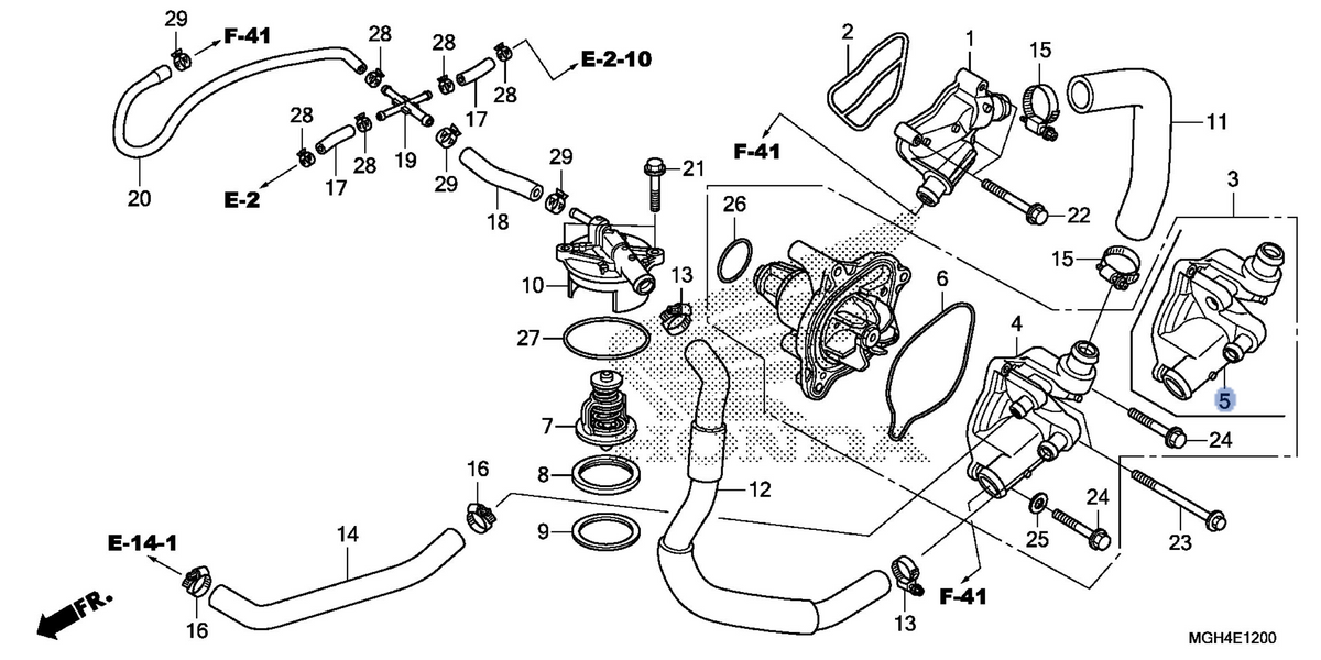 Honda OEM part 19220-MGH-640