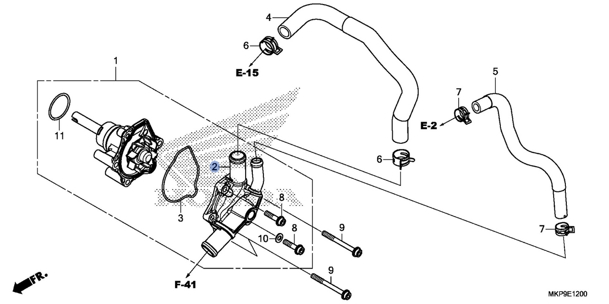 Honda OEM part 19220-MGZ-J00