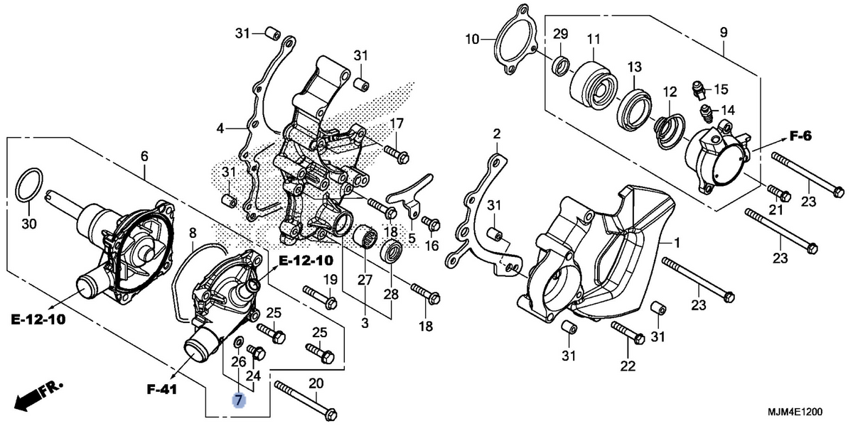 Honda OEM part 19220-MJM-D00