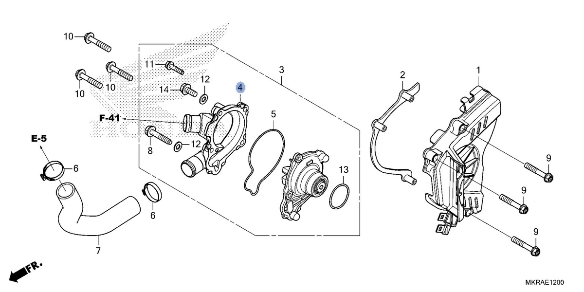 Honda OEM part 19220-MKR-D10