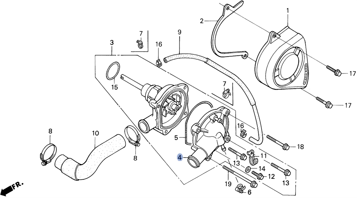 Honda OEM part 19220-MV9-305