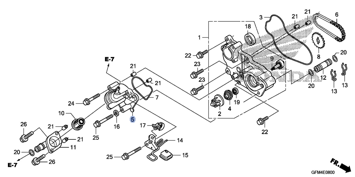 Honda OEM part 19221-GFM-900