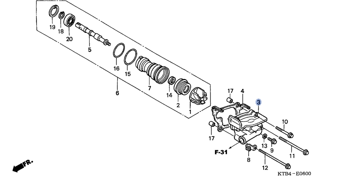 Honda OEM part 19221-KAB-000